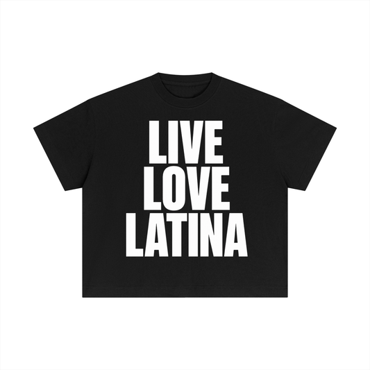 LIVE LOVE LATINAS BOXY TEE