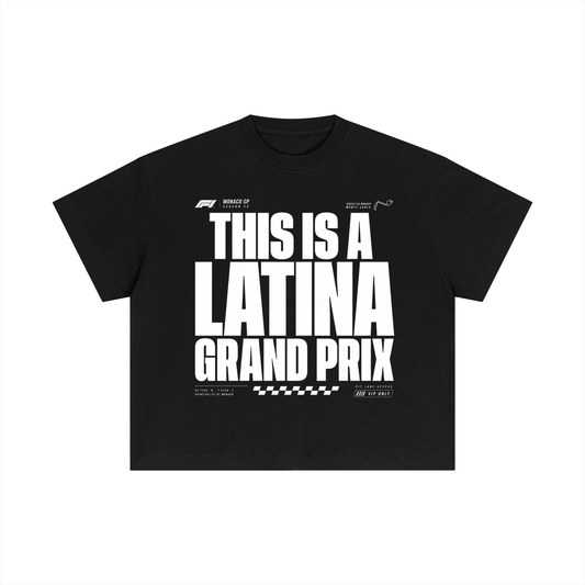 THIS IS A LATINA GRAND PRIX BOXY TEE