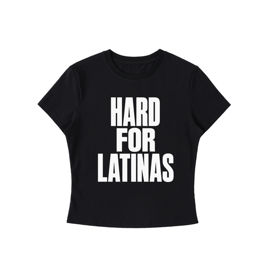 HARD FOR LATINAS CROP TEE