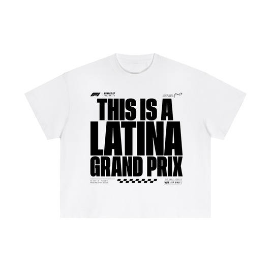 THIS IS A LATINA GRAND PRIX BOXY TEE